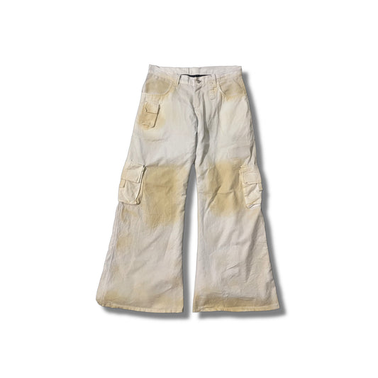Army flared jeans yellowed
