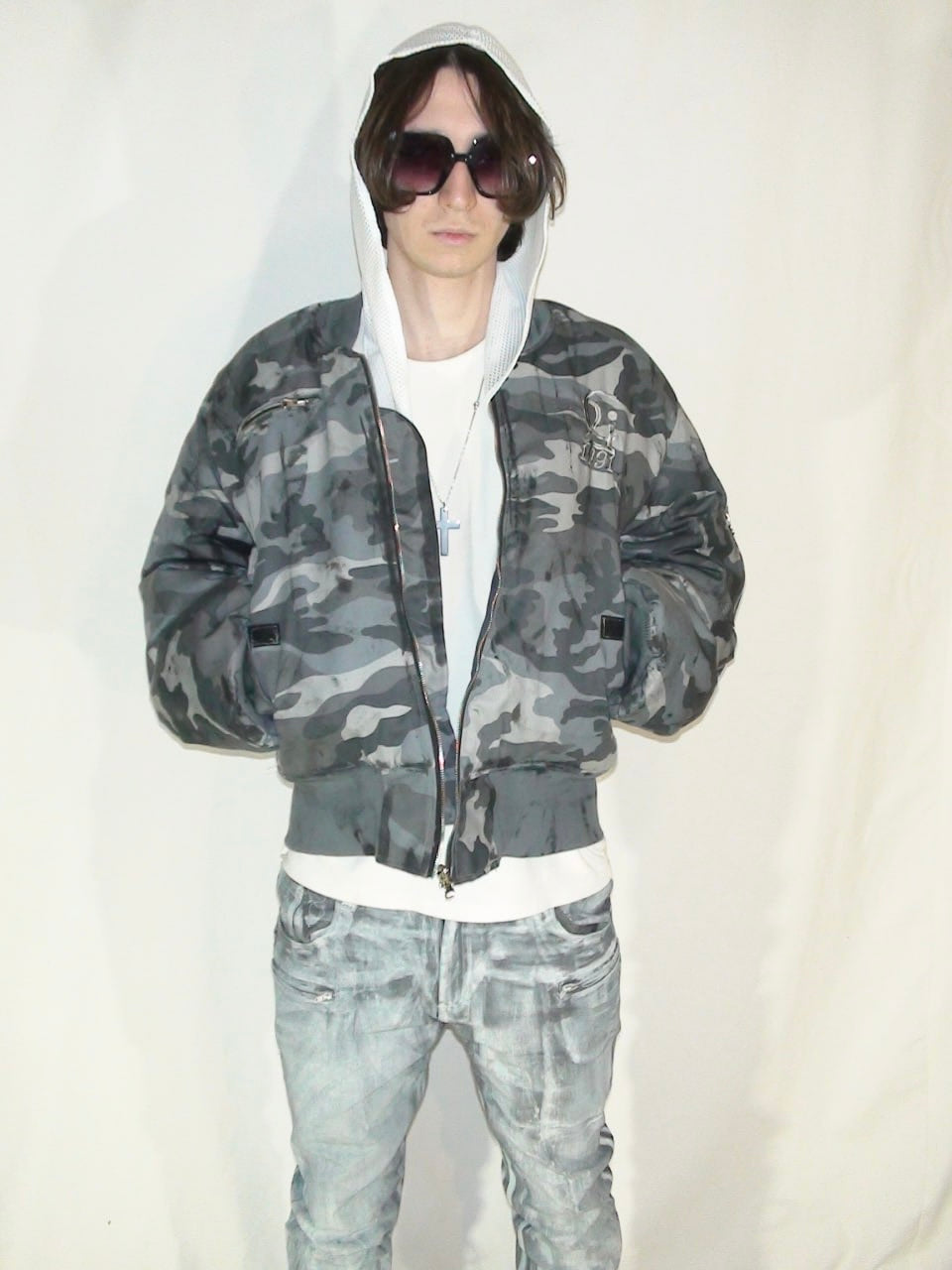 2c4 'ARCTIC' camo bomber grey/navy