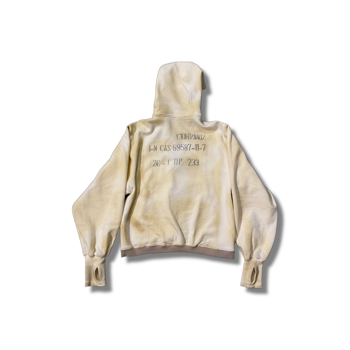 Army hoodie dirty white