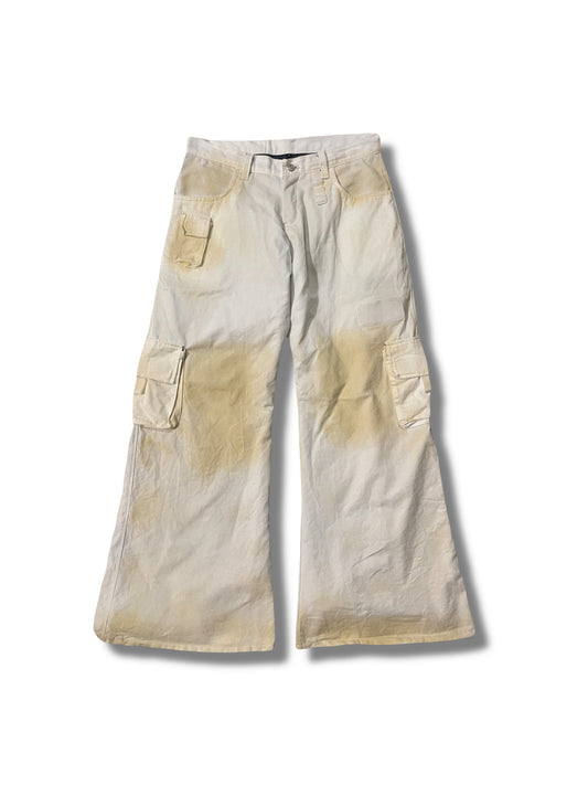 Army flared jeans yellowed