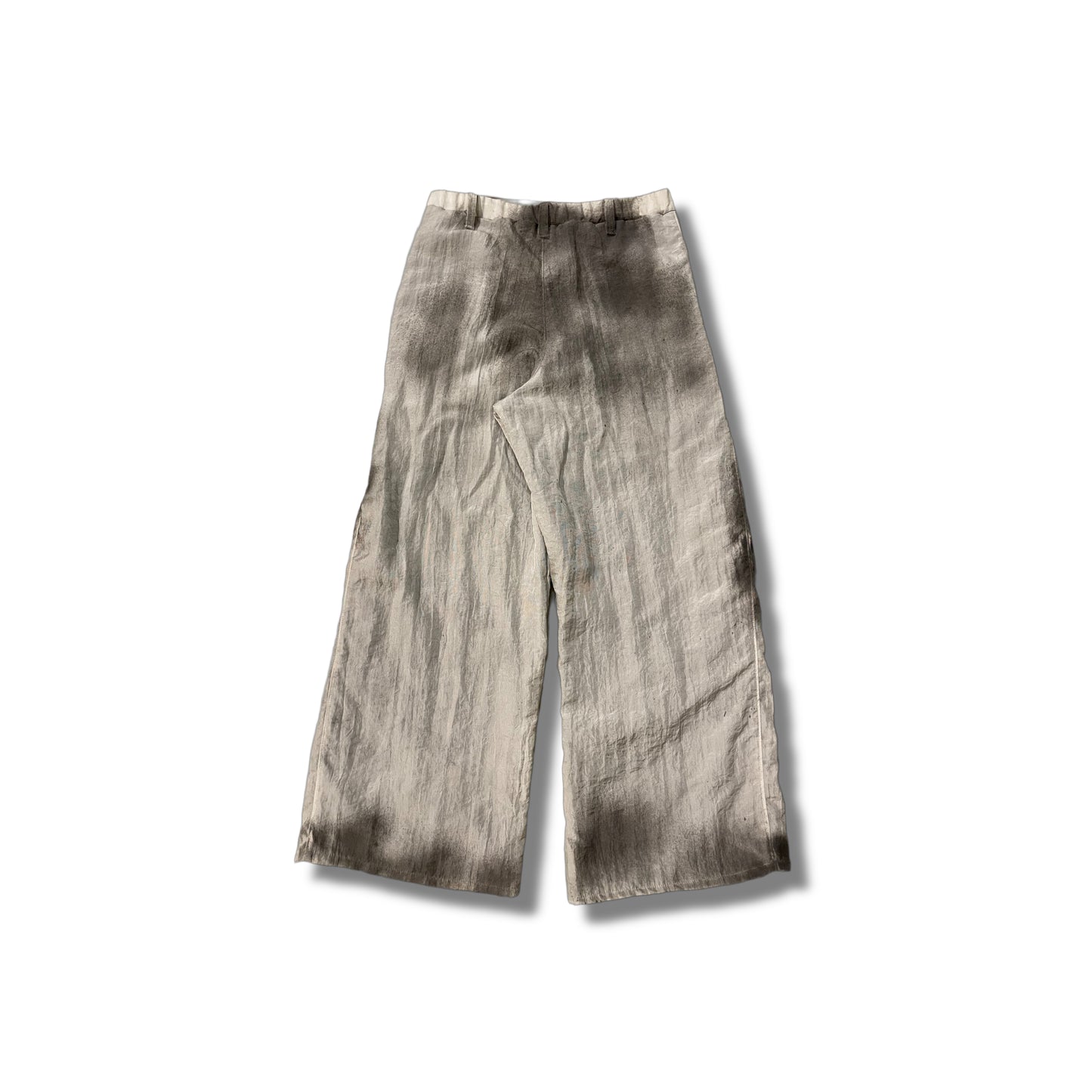 Dirty nylon double layers pants