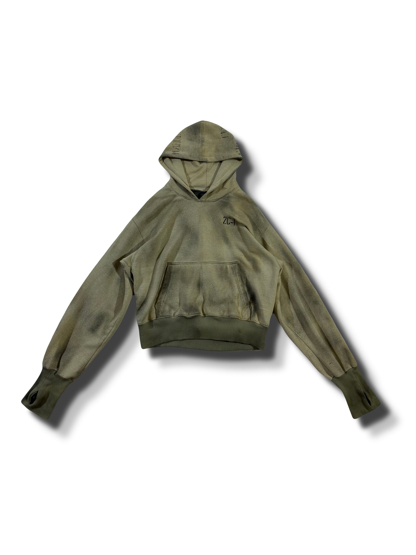 2c4  'PHASE' Sand hoodie 2 cropped