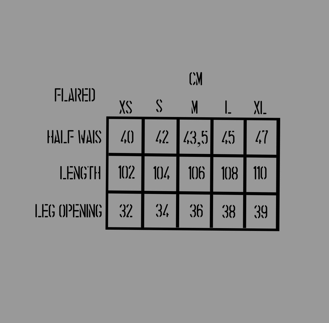 Army flared jeans yellowed