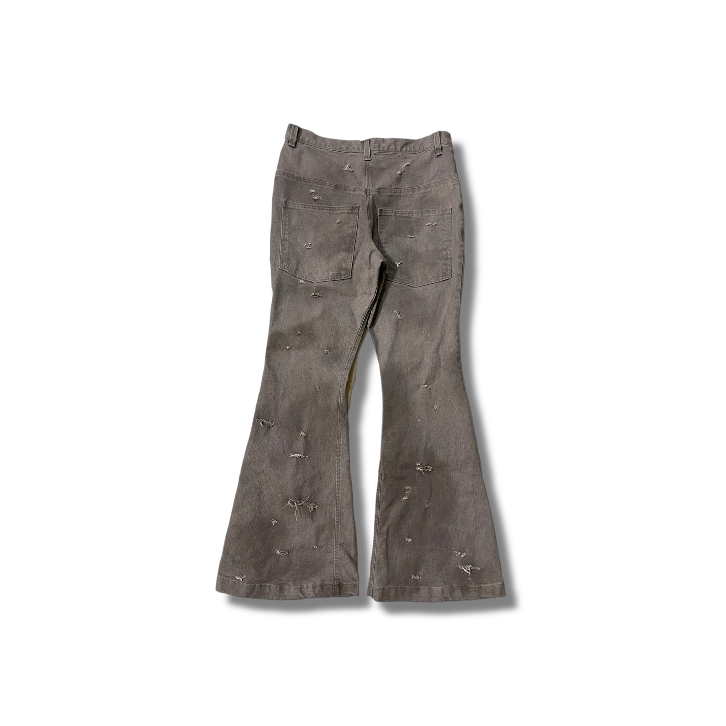 Flared jeans dirty/distressed grey