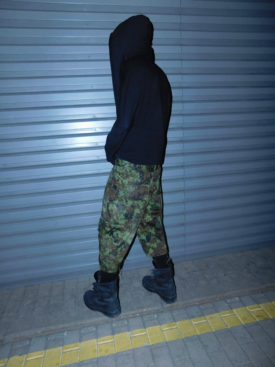 Green camo cargo shorts 2C5