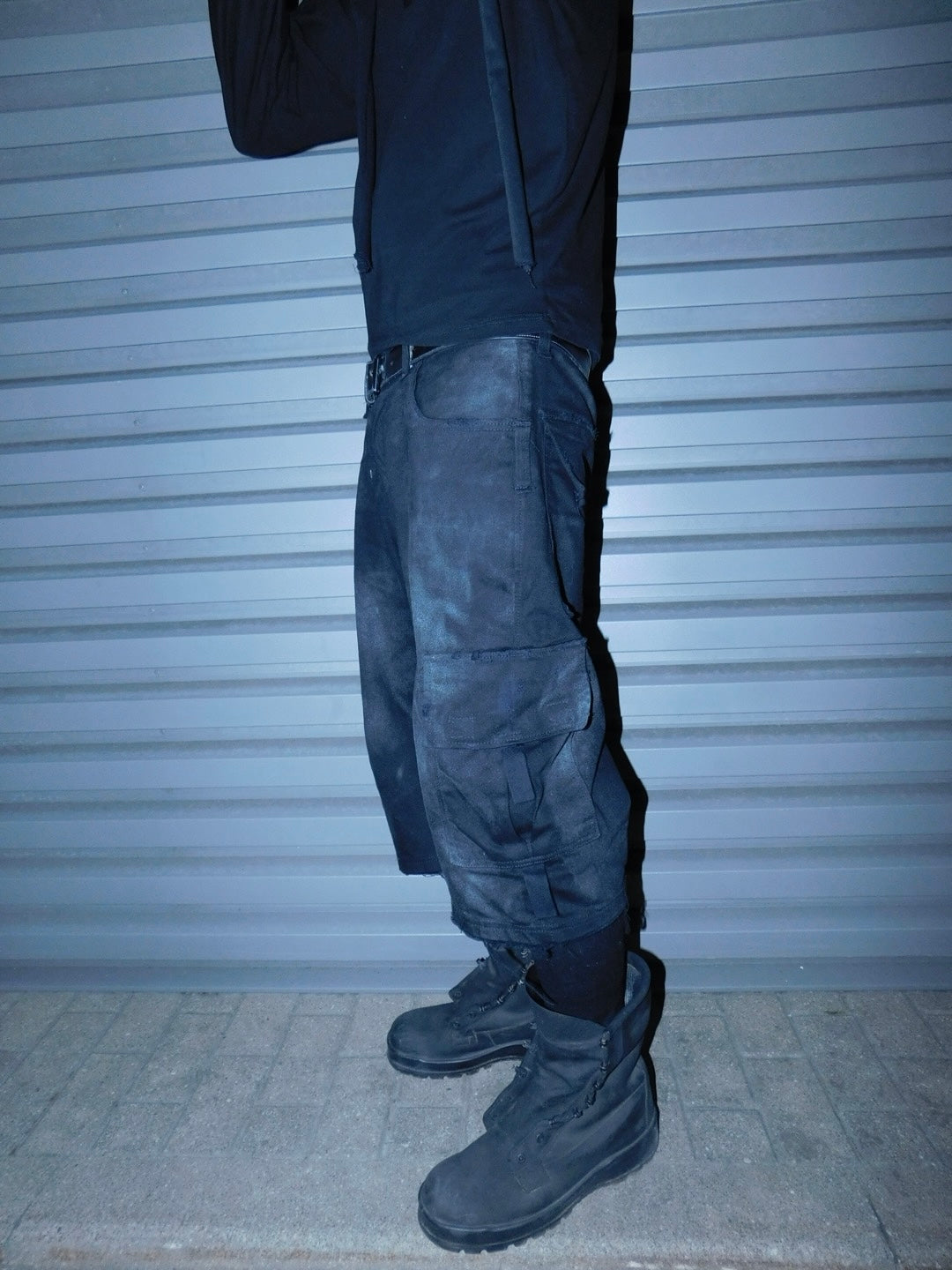 Black cargo shorts 2C5