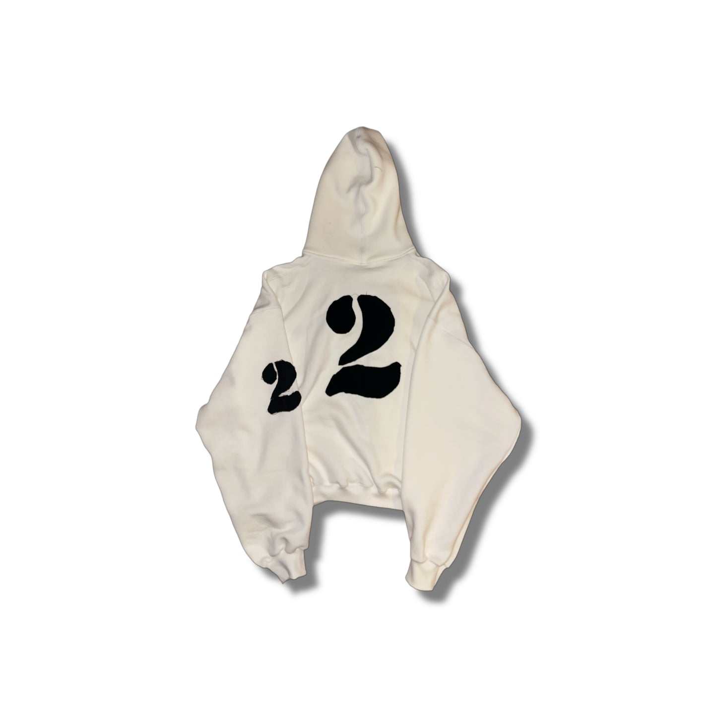 Hoodie "2" white