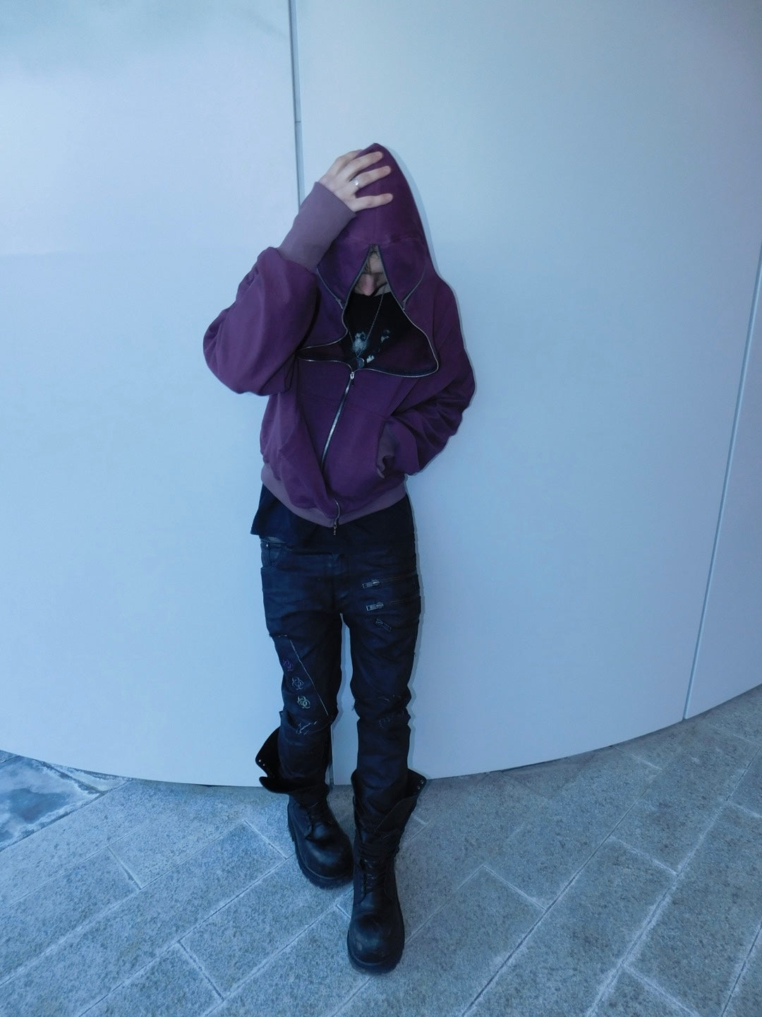 TXN-1 waxed slim jeans