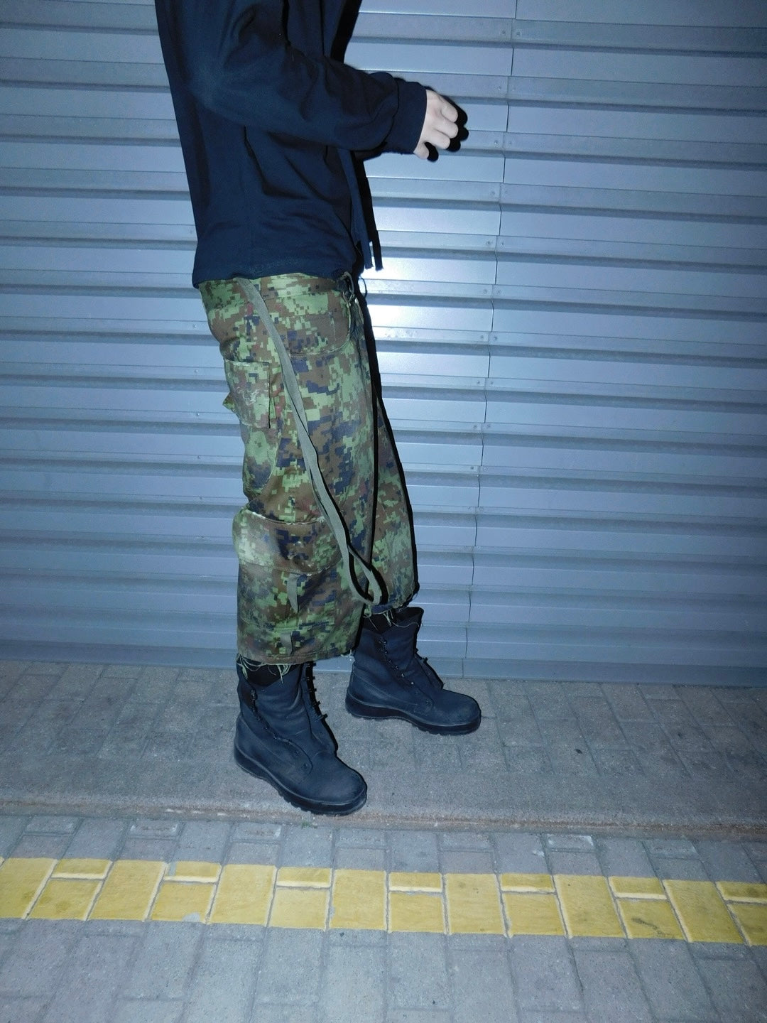 Green camo cargo shorts 2C5