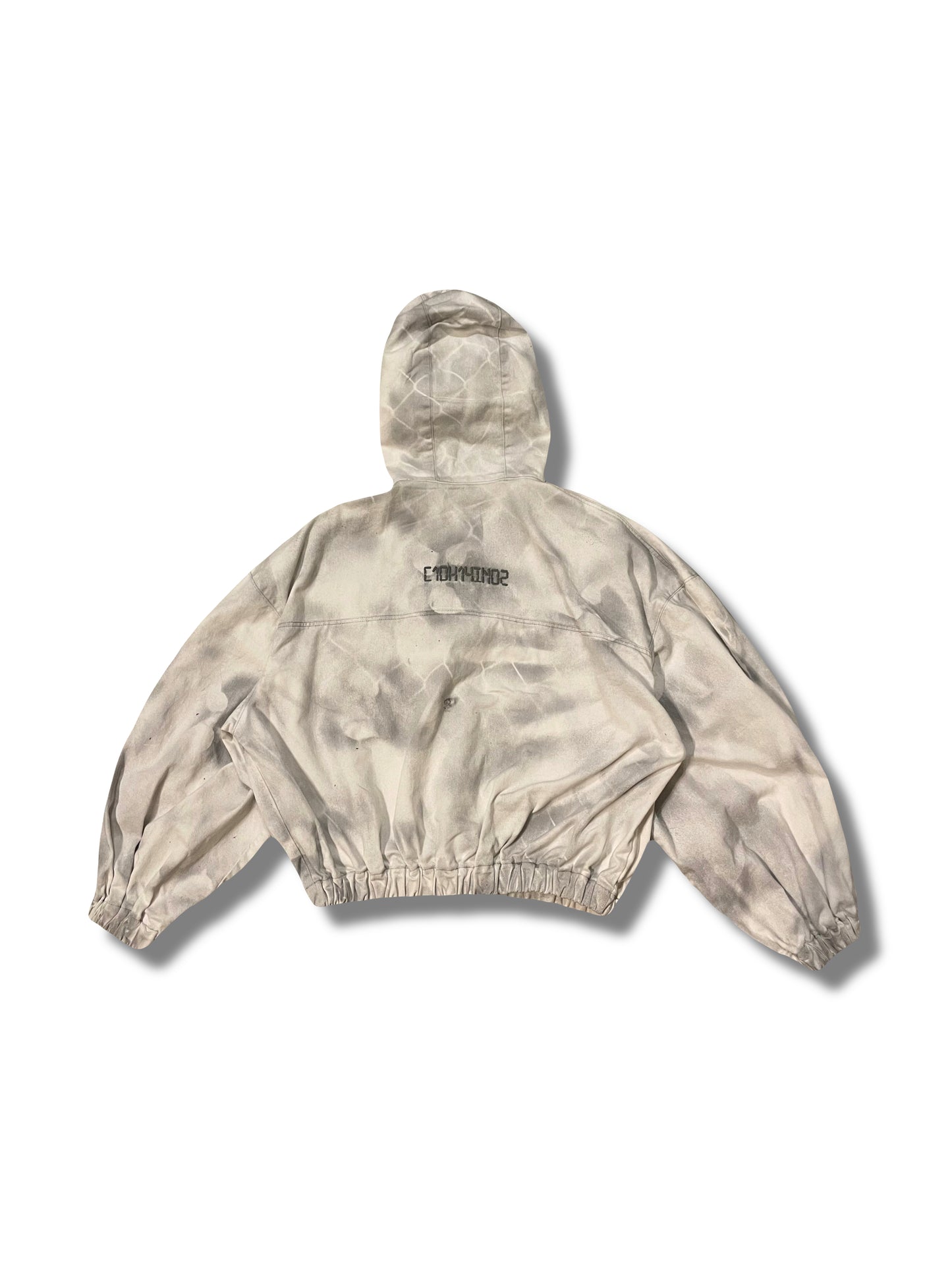 White tactical grey camo zip jacket