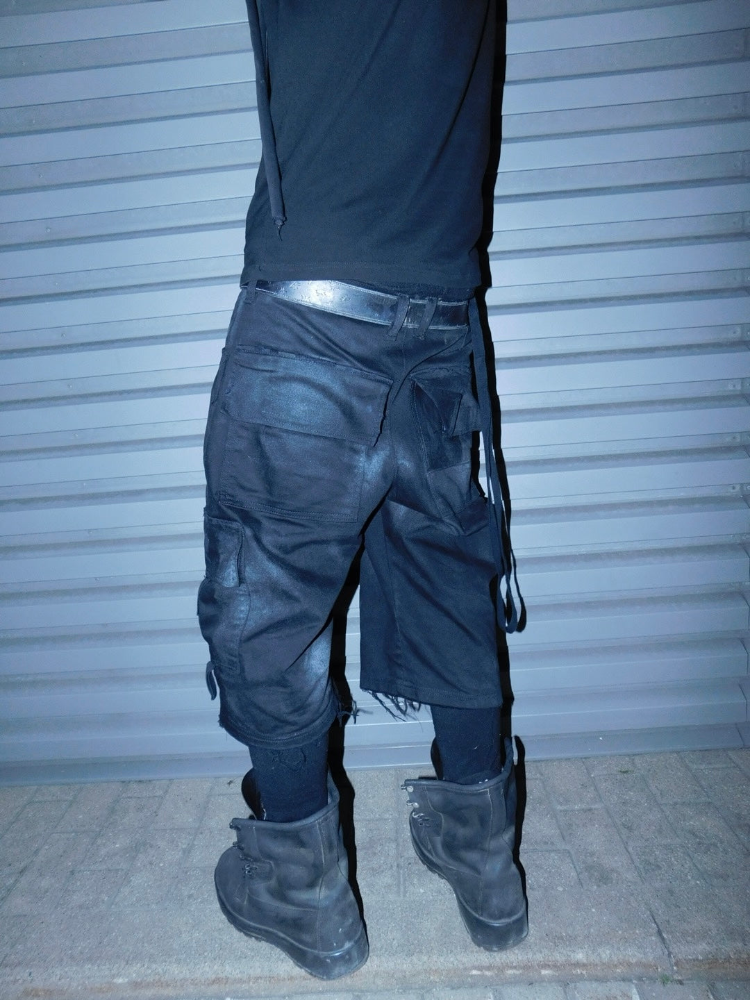 Black cargo shorts 2C5