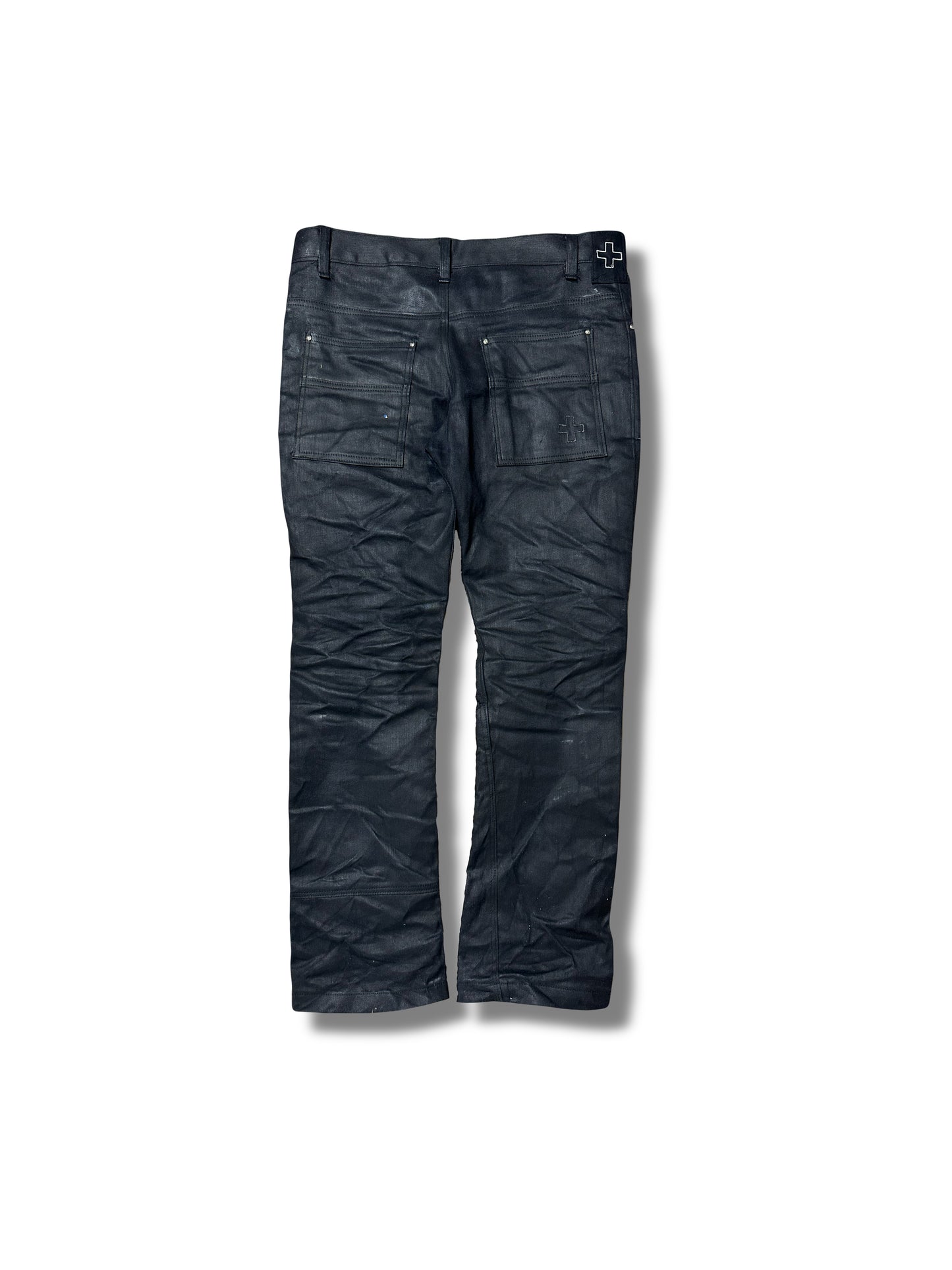 TXN-1 waxed slim jeans