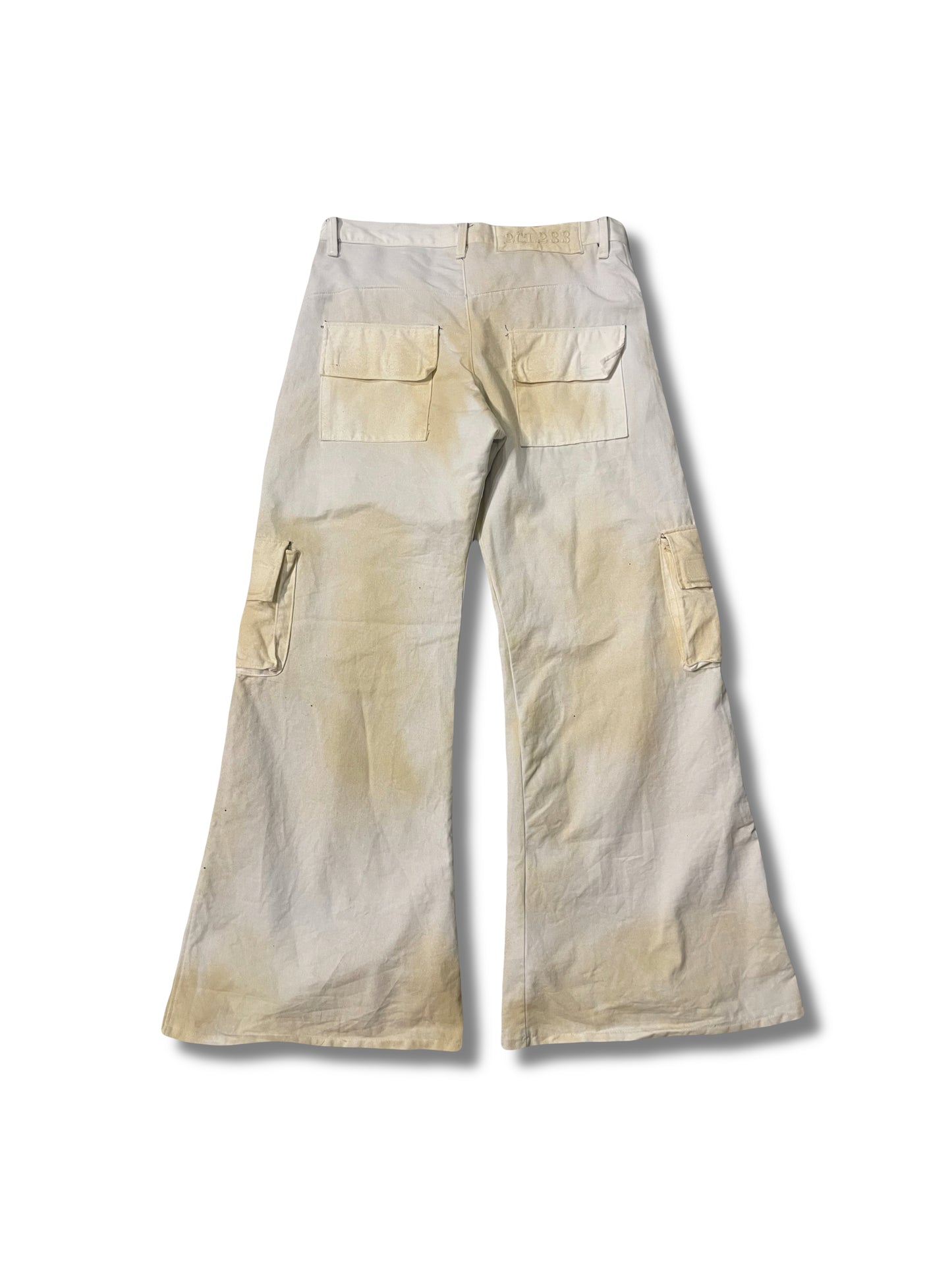 Army flared jeans yellowed
