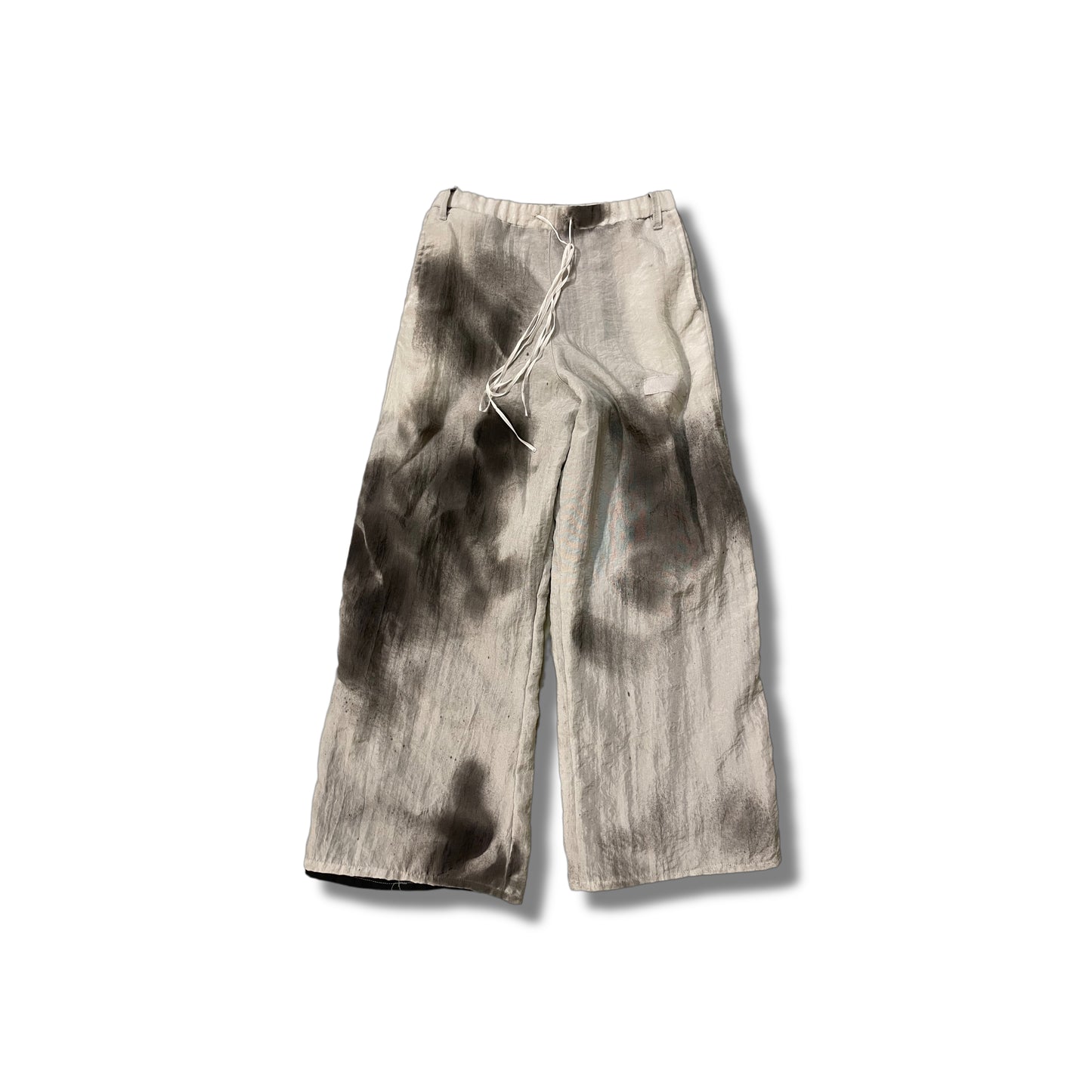 Dirty nylon double layers pants