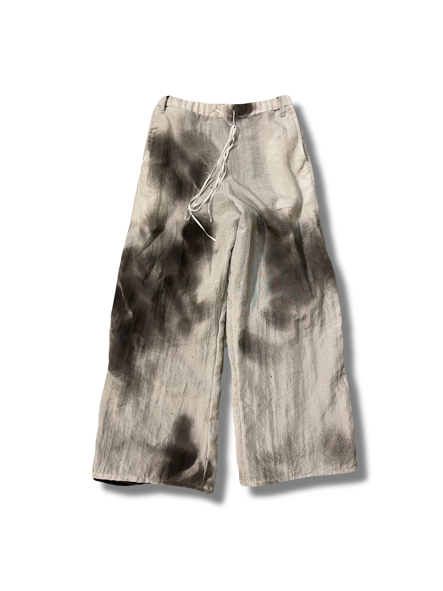 Dirty nylon double layers pants