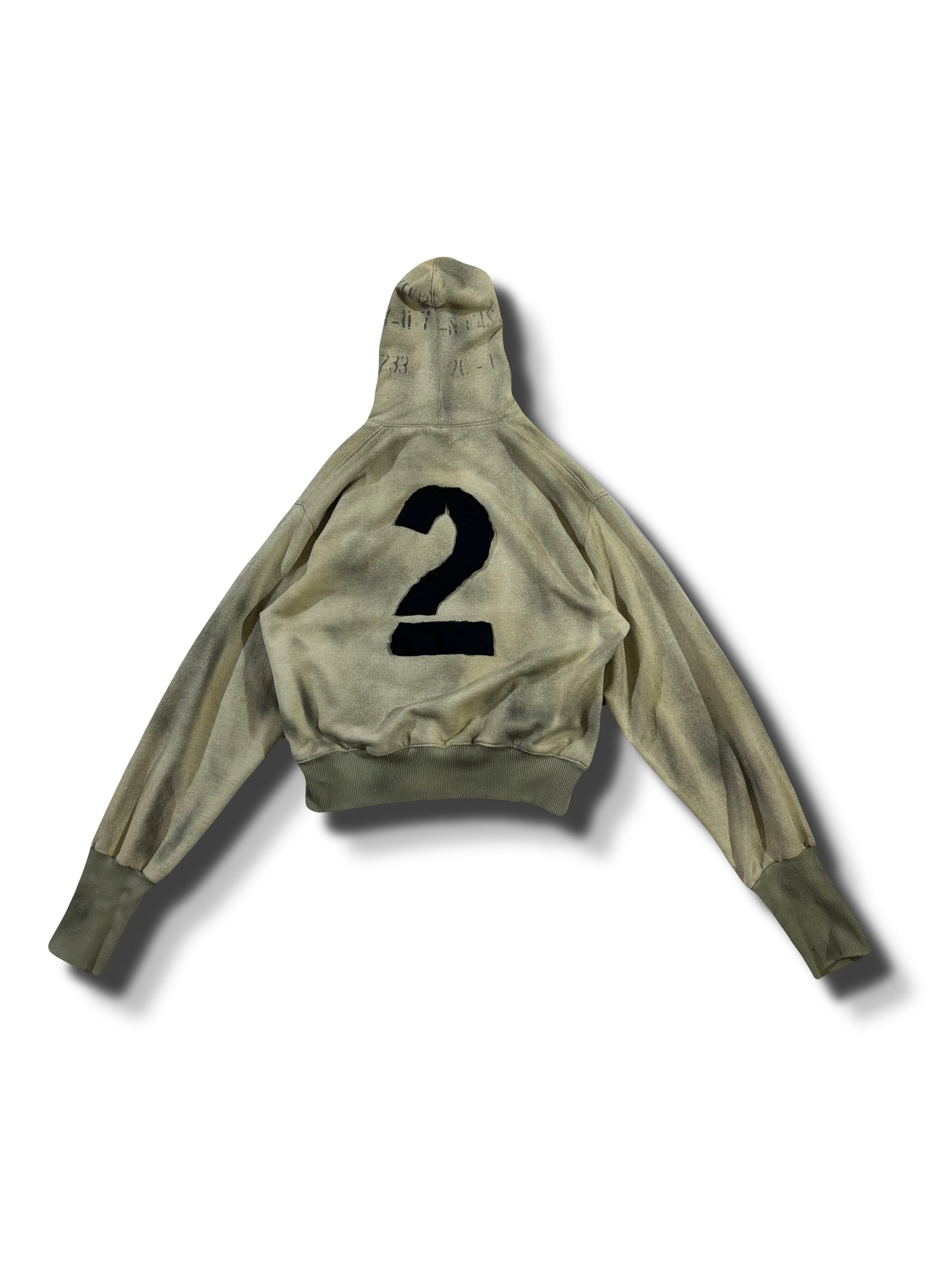 2c4  'PHASE' Sand hoodie 2 cropped