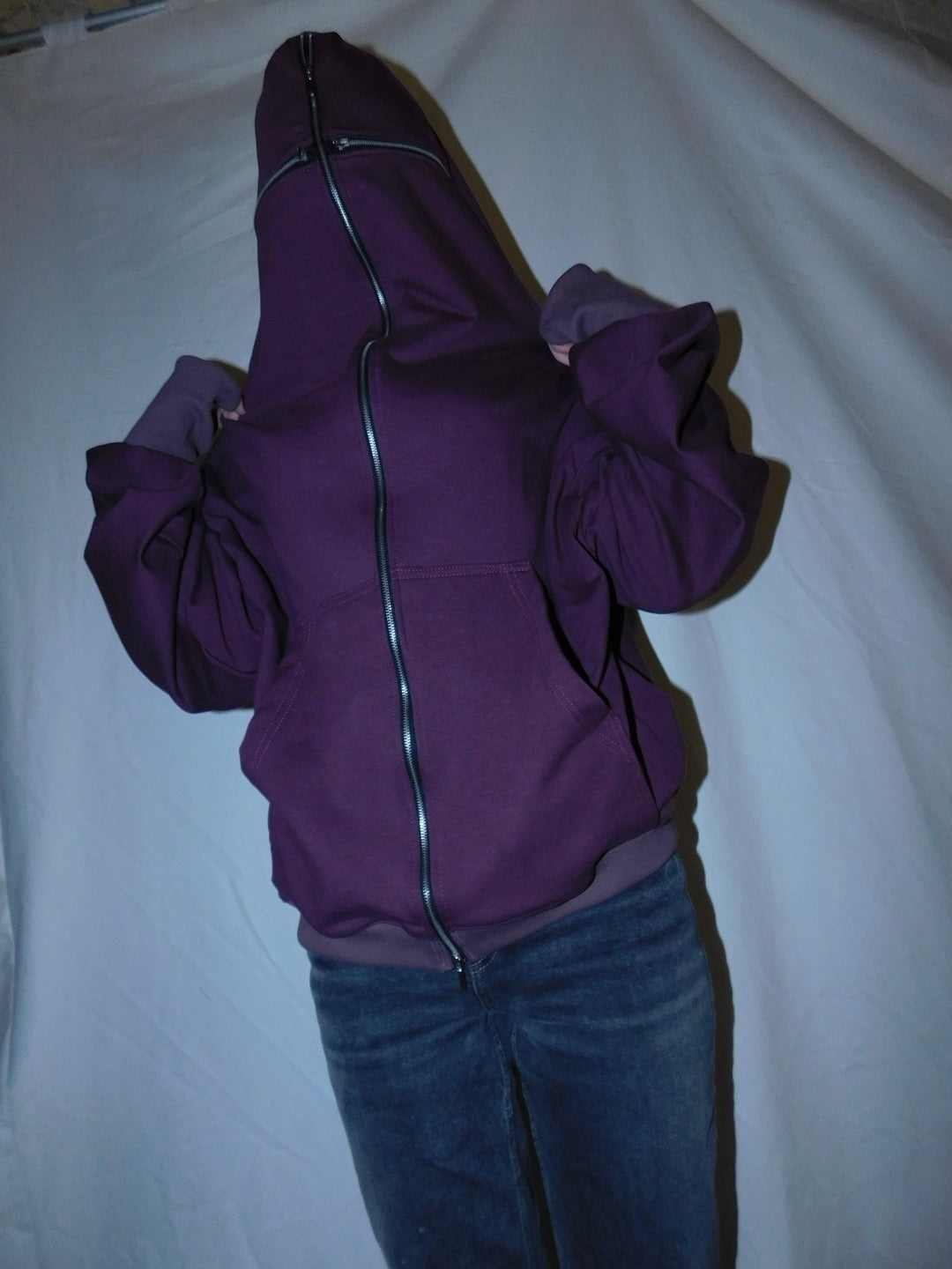 3BH  full zip hoodie purple