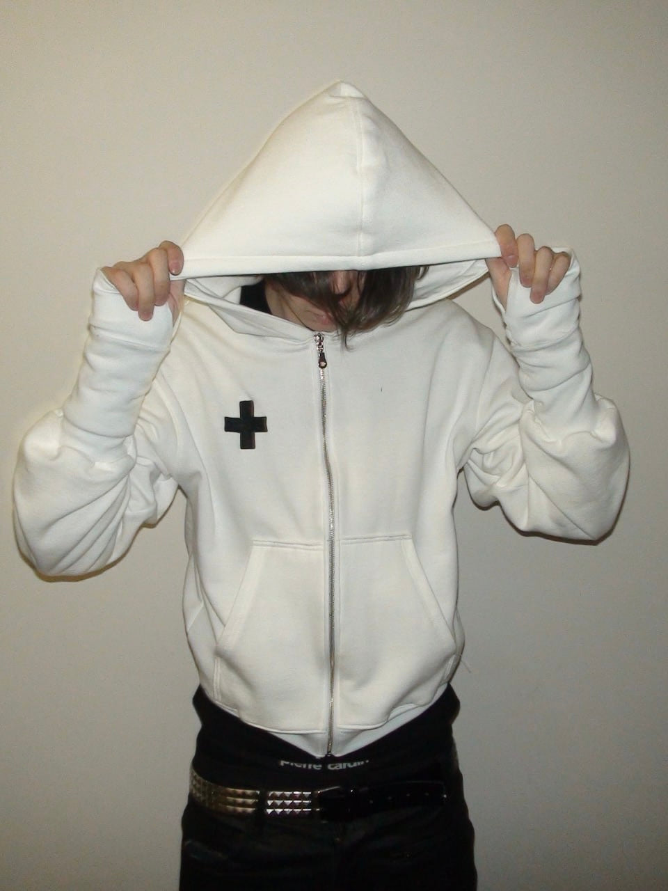 "MEDICINE" hoodie white