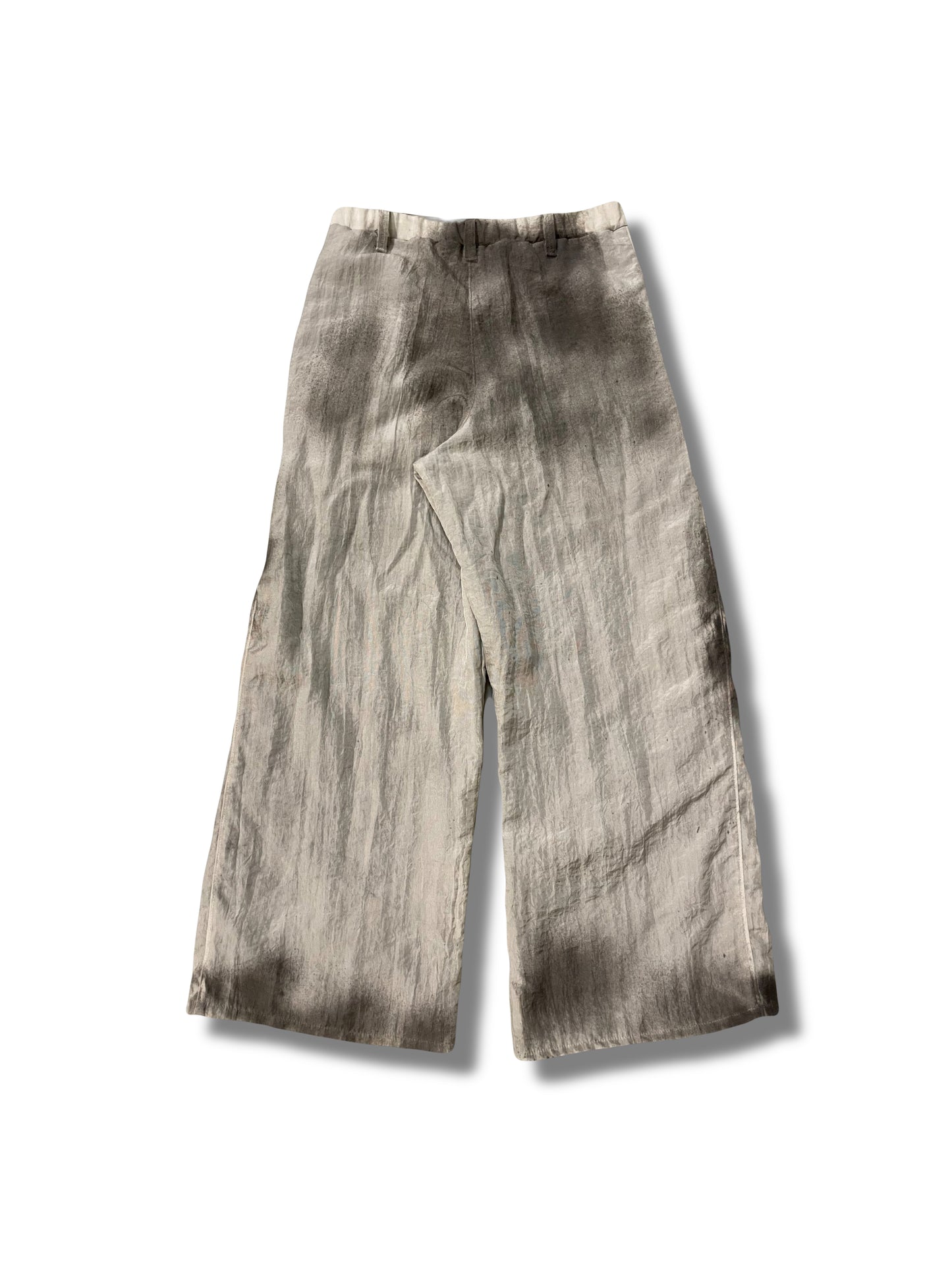 Dirty nylon double layers pants
