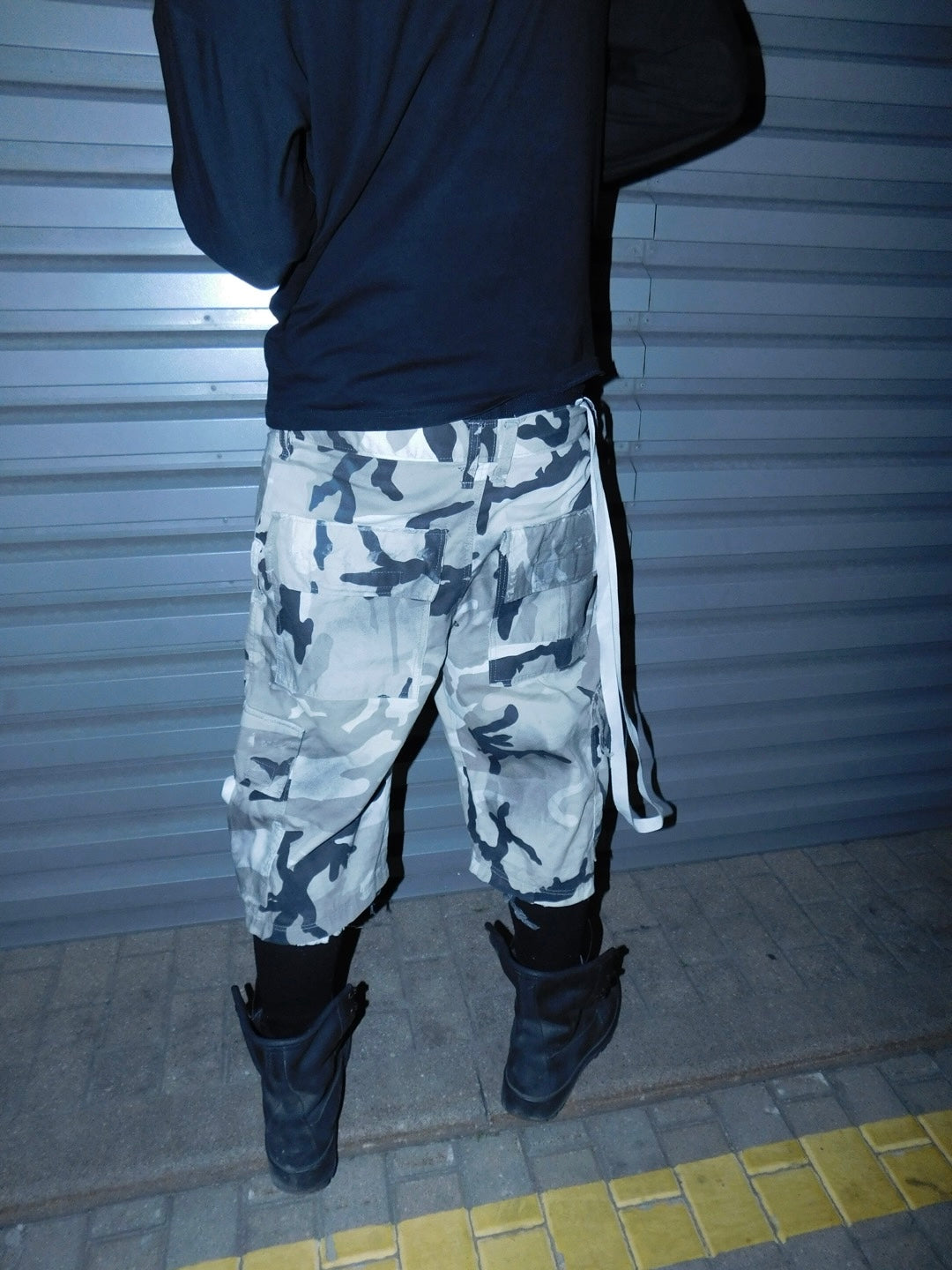 Grey camo cargo shorts 2C5