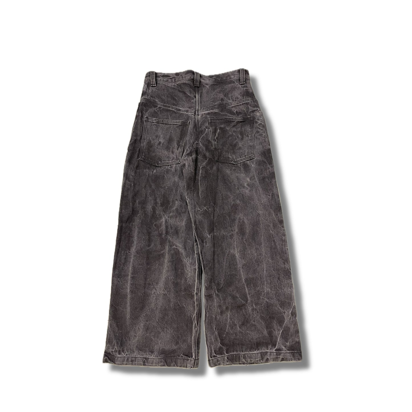 black washed jeans