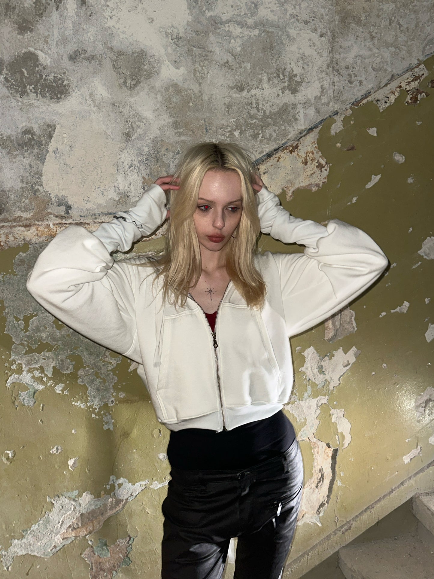 "MEDICINE" hoodie white